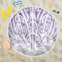 Purple New Zealand Puhoro Maori Tattoo Beach Blanket LT14 One Size 150cm Purple - Polynesian Pride