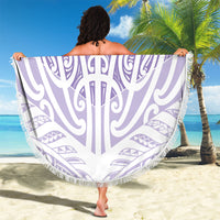 Purple New Zealand Puhoro Maori Tattoo Beach Blanket LT14 - Polynesian Pride