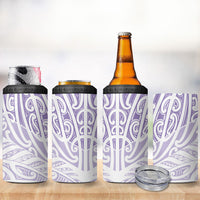 Purple New Zealand Puhoro Maori Tattoo 4 in 1 Can Cooler Tumbler LT14 - Polynesian Pride