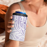 Purple New Zealand Puhoro Maori Tattoo 4 in 1 Can Cooler Tumbler LT14 - Polynesian Pride