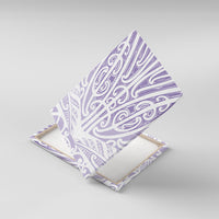 Purple New Zealand Puhoro Maori Tattoo Canvas Wall Art LT14 With Frame Purple - Polynesian Pride