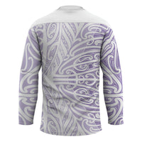 Purple New Zealand Puhoro Maori Tattoo Hockey Jersey LT14 - Polynesian Pride