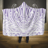 Purple New Zealand Puhoro Maori Tattoo Hooded Blanket LT14 - Polynesian Pride
