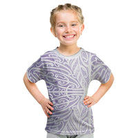 Purple New Zealand Puhoro Maori Tattoo Kid T Shirt LT14 Purple - Polynesian Pride