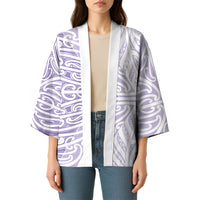 Purple New Zealand Puhoro Maori Tattoo Kimono LT14 - Polynesian Pride
