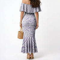 Purple New Zealand Puhoro Maori Tattoo Mermaid Dress LT14 - Polynesian Pride