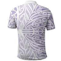 Purple New Zealand Puhoro Maori Tattoo Polo Shirt LT14 - Polynesian Pride