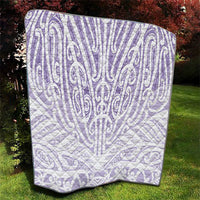 Purple New Zealand Puhoro Maori Tattoo Quilt LT14 - Polynesian Pride
