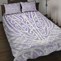 Purple New Zealand Puhoro Maori Tattoo Quilt Bed Set LT14 Purple - Polynesian Pride