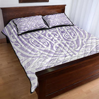 Purple New Zealand Puhoro Maori Tattoo Quilt Bed Set LT14 - Polynesian Pride