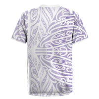 Purple New Zealand Puhoro Maori Tattoo Rugby Jersey LT14 - Polynesian Pride