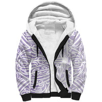 Purple New Zealand Puhoro Maori Tattoo Sherpa Hoodie LT14 Unisex Purple - Polynesian Pride