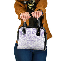 Purple New Zealand Puhoro Maori Tattoo Shoulder Handbag LT14 One Size Purple - Polynesian Pride