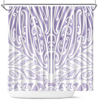 Purple New Zealand Puhoro Maori Tattoo Shower Curtain LT14 Purple - Polynesian Pride