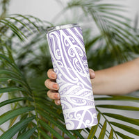 Purple New Zealand Puhoro Maori Tattoo Skinny Tumbler LT14 - Polynesian Pride
