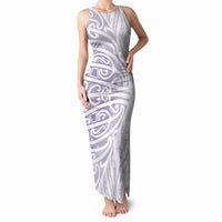Purple New Zealand Puhoro Maori Tattoo Tank Maxi Dress LT14 Women Purple - Polynesian Pride