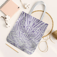 Purple New Zealand Puhoro Maori Tattoo Tote Bag LT14 White Strap One Size Purple - Polynesian Pride