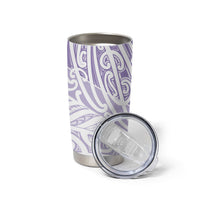 Purple New Zealand Puhoro Maori Tattoo Tumbler Cup LT14 - Polynesian Pride