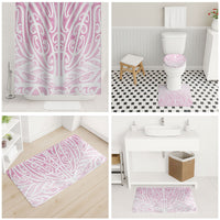 Pink New Zealand Puhoro Maori Tattoo Bathroom Set LT14 - Polynesian Pride