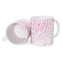 Pink New Zealand Puhoro Maori Tattoo Ceramic Mug LT14 - Polynesian Pride