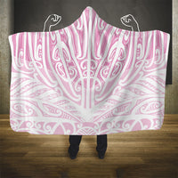 Pink New Zealand Puhoro Maori Tattoo Hooded Blanket LT14 - Polynesian Pride