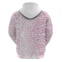 Pink New Zealand Puhoro Maori Tattoo Hoodie LT14 - Polynesian Pride
