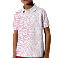 Pink New Zealand Puhoro Maori Tattoo Kid Polo Shirt LT14 Kid Pink - Polynesian Pride
