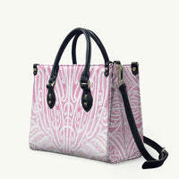Pink New Zealand Puhoro Maori Tattoo Leather Bag LT14 Pink - Polynesian Pride