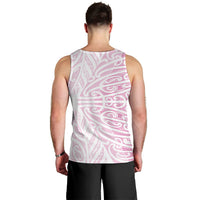 Pink New Zealand Puhoro Maori Tattoo Men Tank Top LT14 - Polynesian Pride