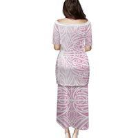 Pink New Zealand Puhoro Maori Tattoo Puletasi LT14 - Polynesian Pride