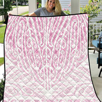 Pink New Zealand Puhoro Maori Tattoo Quilt LT14 Pink - Polynesian Pride