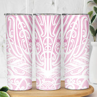 Pink New Zealand Puhoro Maori Tattoo Skinny Tumbler LT14 - Polynesian Pride