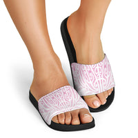 Pink New Zealand Puhoro Maori Tattoo Slide Sandals LT14 - Polynesian Pride