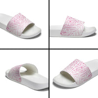 Pink New Zealand Puhoro Maori Tattoo Slide Sandals LT14 - Polynesian Pride
