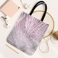 Pink New Zealand Puhoro Maori Tattoo Tote Bag LT14 Black Strap One Size Pink - Polynesian Pride
