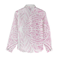 Pink New Zealand Puhoro Maori Tattoo Women Casual Shirt LT14 - Polynesian Pride