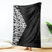 Black New Zealand Puhoro Maori Tattoo Blanket LT14 - Polynesian Pride