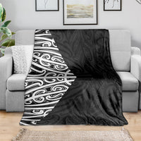 Black New Zealand Puhoro Maori Tattoo Blanket LT14 - Polynesian Pride