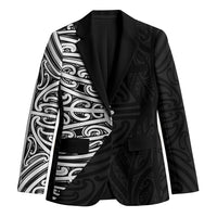 Black New Zealand Puhoro Maori Tattoo Blazer LT14 Unisex Black - Polynesian Pride