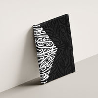 Black New Zealand Puhoro Maori Tattoo Canvas Wall Art LT14 - Polynesian Pride