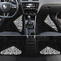 Black New Zealand Puhoro Maori Tattoo Car Mats LT14 Set 4pcs Black - Polynesian Pride