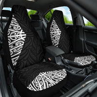 Black New Zealand Puhoro Maori Tattoo Car Seat Cover LT14 One Size Black - Polynesian Pride