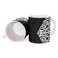 Black New Zealand Puhoro Maori Tattoo Ceramic Mug LT14 - Polynesian Pride
