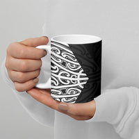 Black New Zealand Puhoro Maori Tattoo Ceramic Mug LT14 - Polynesian Pride