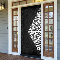 Black New Zealand Puhoro Maori Tattoo Door Cover LT14 - Polynesian Pride