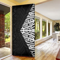 Black New Zealand Puhoro Maori Tattoo Door Cover LT14 - Polynesian Pride