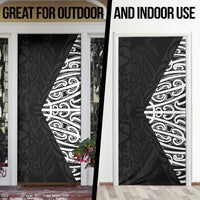 Black New Zealand Puhoro Maori Tattoo Door Cover LT14 - Polynesian Pride