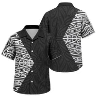 Black New Zealand Puhoro Maori Tattoo Family Matching Tank Maxi Dress and Hawaiian Shirt LT14 Son's Shirt Black - Polynesian Pride