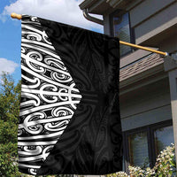 Black New Zealand Puhoro Maori Tattoo Garden Flag LT14 - Polynesian Pride