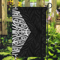 Black New Zealand Puhoro Maori Tattoo Garden Flag LT14 Garden Flag Black - Polynesian Pride